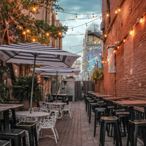 Saint Felix Hollywood ECCA Alley Patio View